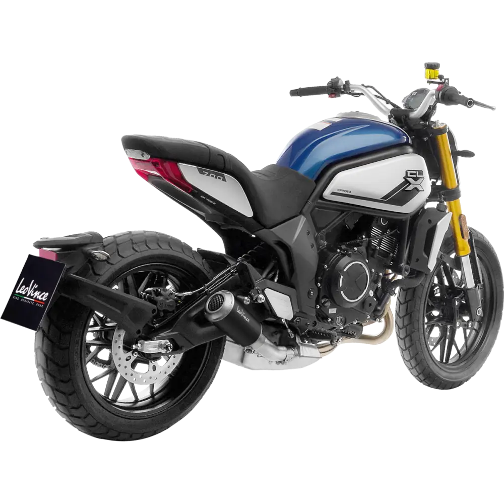 LEOVINCE LV-10 Slip-On Muffler - Black 15256B - E X Haust Group