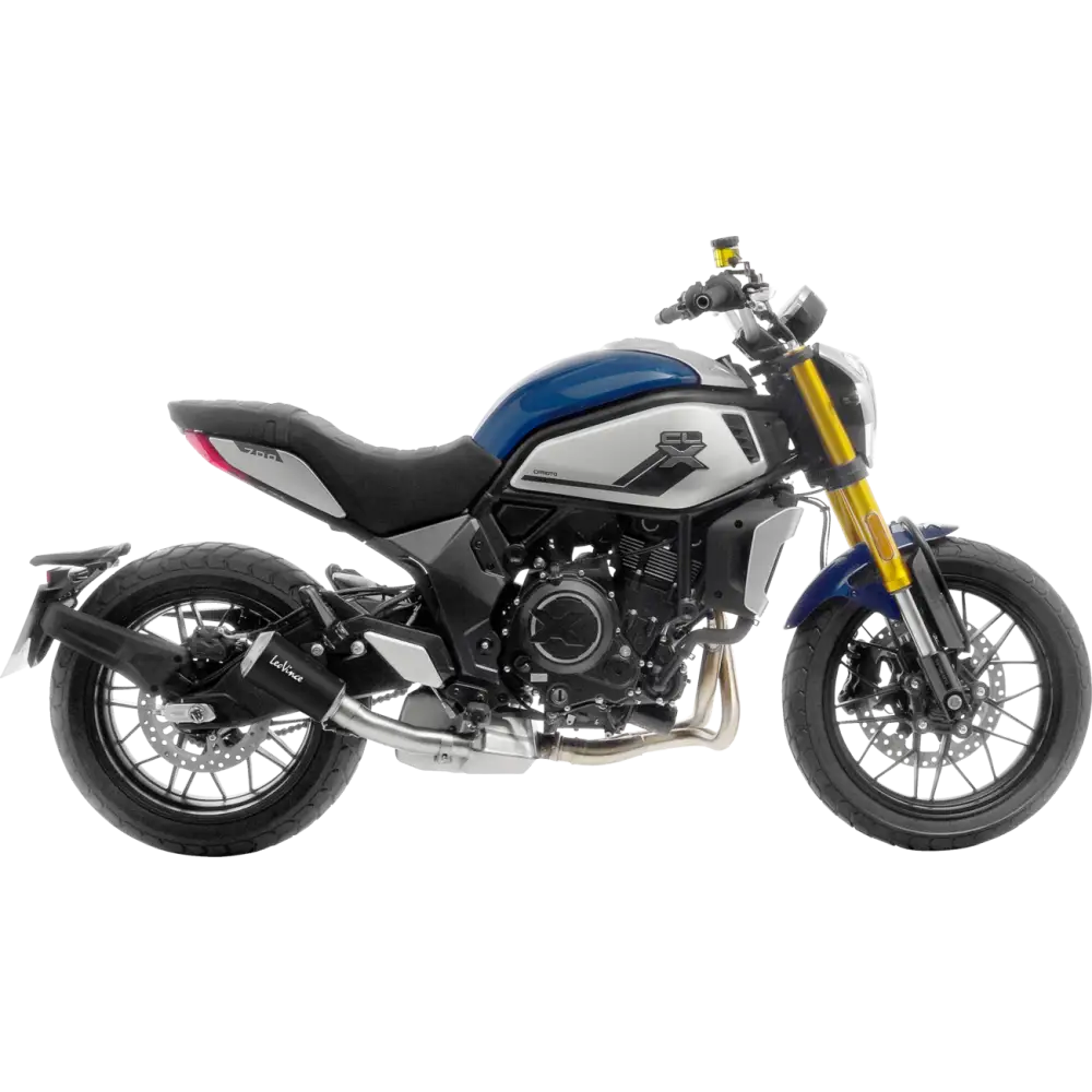 LEOVINCE LV-10 Slip-On Muffler - Black 15256B - E X Haust Group