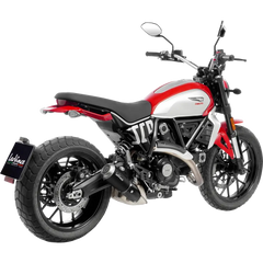 LEOVINCE LV-10 Slip-On Muffler - Black - Stainless Steel 15266B - E X Haust Group