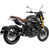 LEOVINCE LV-10 Slip-On Muffler - Black Stainless Steel 15267BU - E X Haust Group