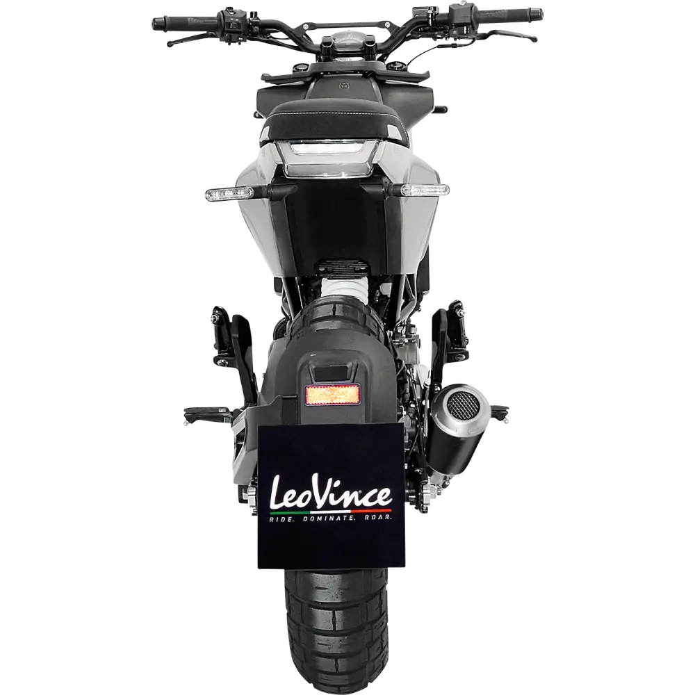 LEOVINCE LV-10 Slip-On Muffler - Carbon Fiber 15242CU - E X Haust Group