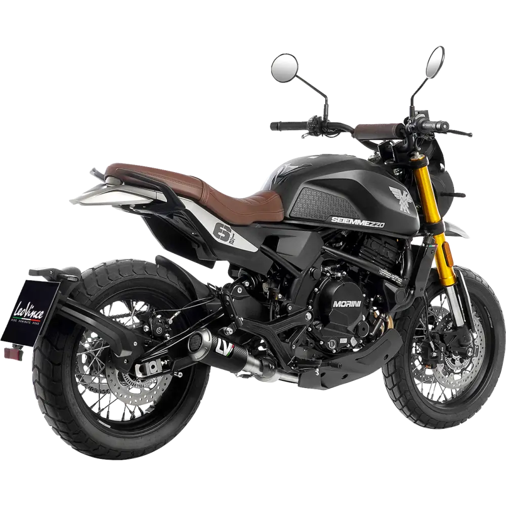 LEOVINCE LV-10 Slip-On Muffler - Carbon Fiber 15267CU - E X Haust Group