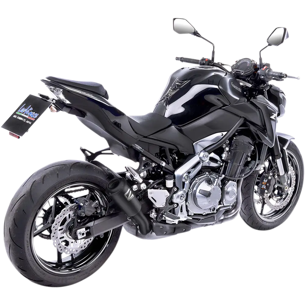 LEOVINCE LV-10 Slip-On Muffler - Full Black 15204FB - E X Haust Group