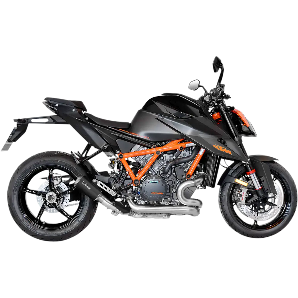 LEOVINCE LV-10 Slip-On Muffler - Stainless Steel 15243U - E X Haust Group