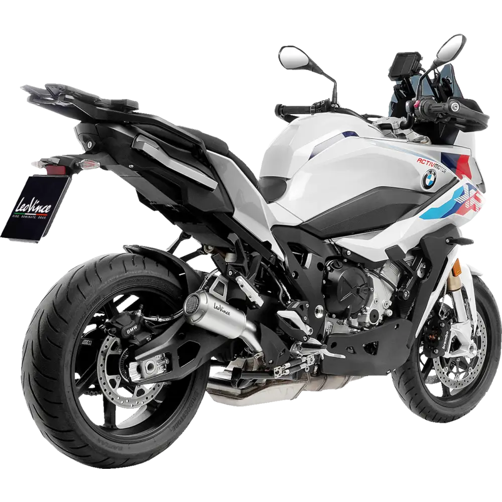 LEOVINCE LV-10 Slip-On Muffler - Stainless Steel 15257 - E X Haust Group