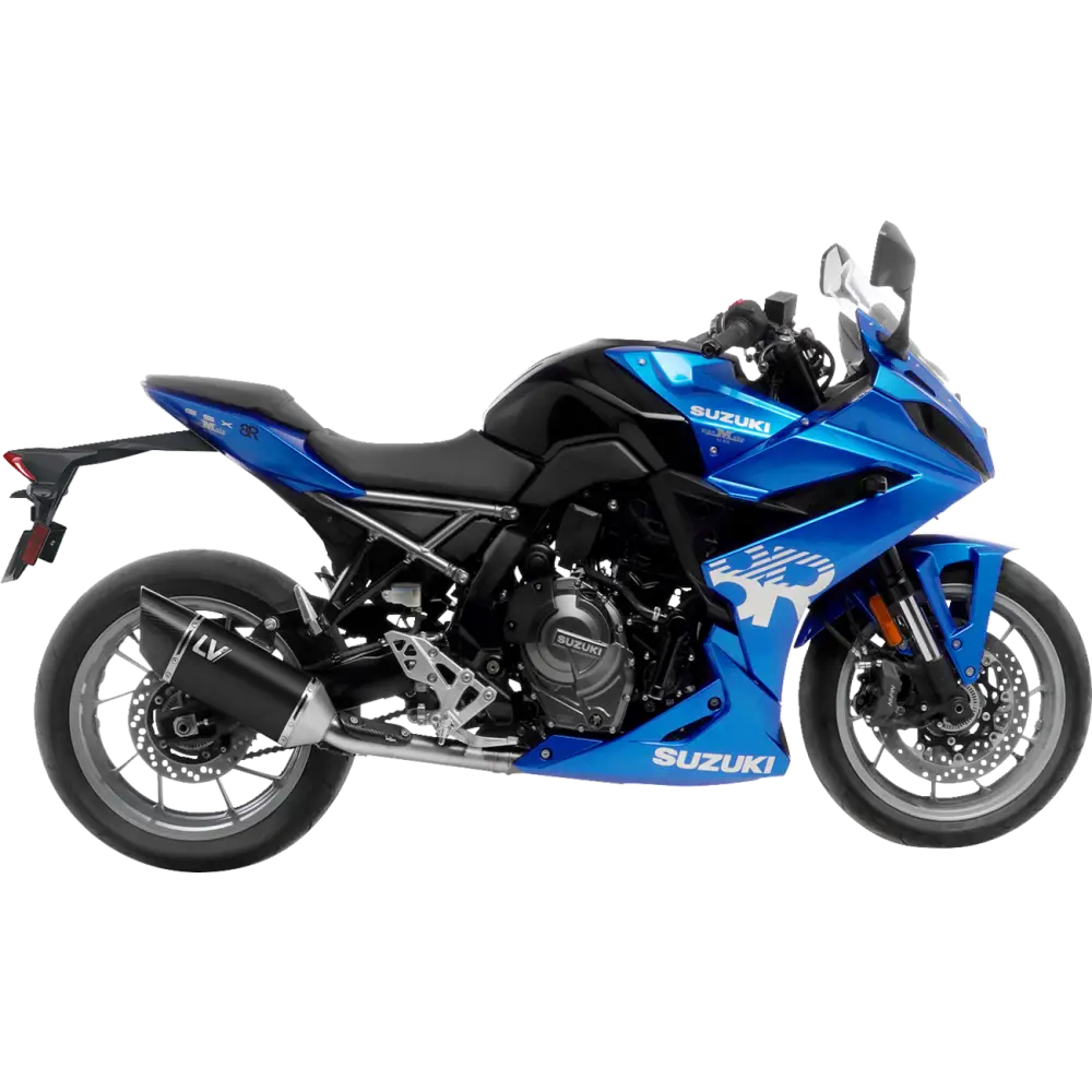 LEOVINCE LV-14 R Exhaust System - 2-into-1 - Black Edition - GSX-8RS 15606BU