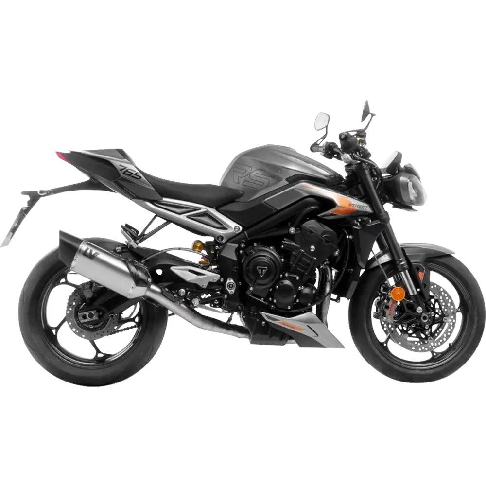 LEOVINCE LV-14 R Exhaust System - 3-into-1 - Stainless Steel - Street Triple 765 R/RS 15608U