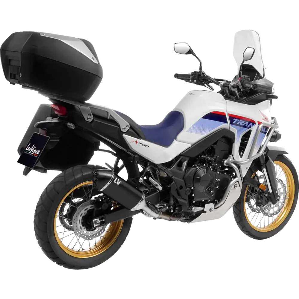 LEOVINCE LV-14 Slip-On Muffler - Black - XL 750 Transalp 15601BU