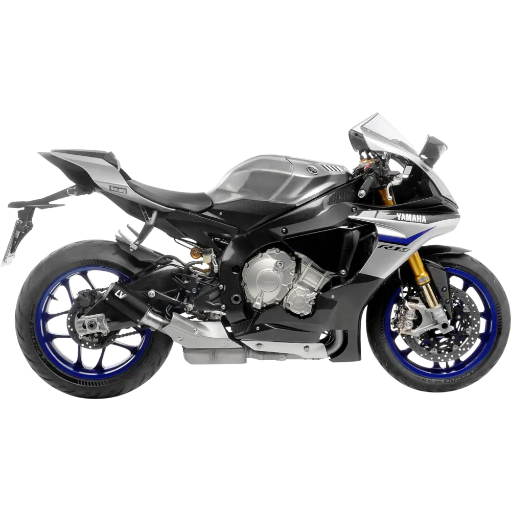 LEOVINCE LV Corsa Slip-On Muffler - Black Edition 15408BU - E X Haust Group