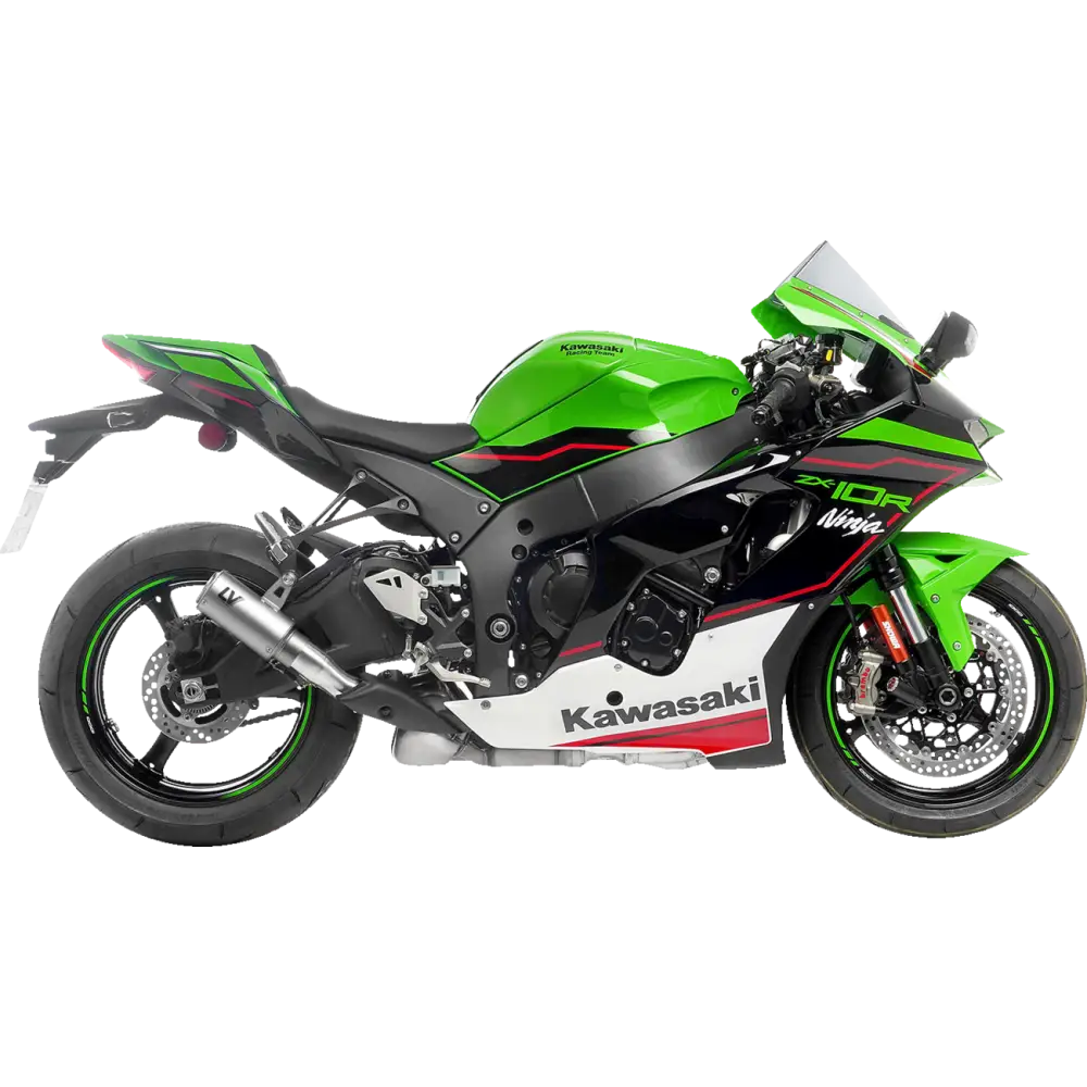 LEOVINCE LV Corsa Slip-On Muffler - Titanium 15406TU - E X Haust Group