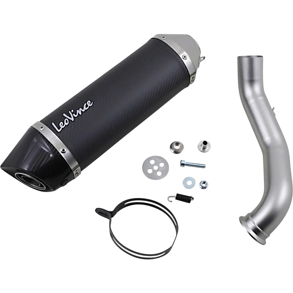 LEOVINCE LV One Evo Muffler - Carbon Fiber 14303E - E X Haust Group