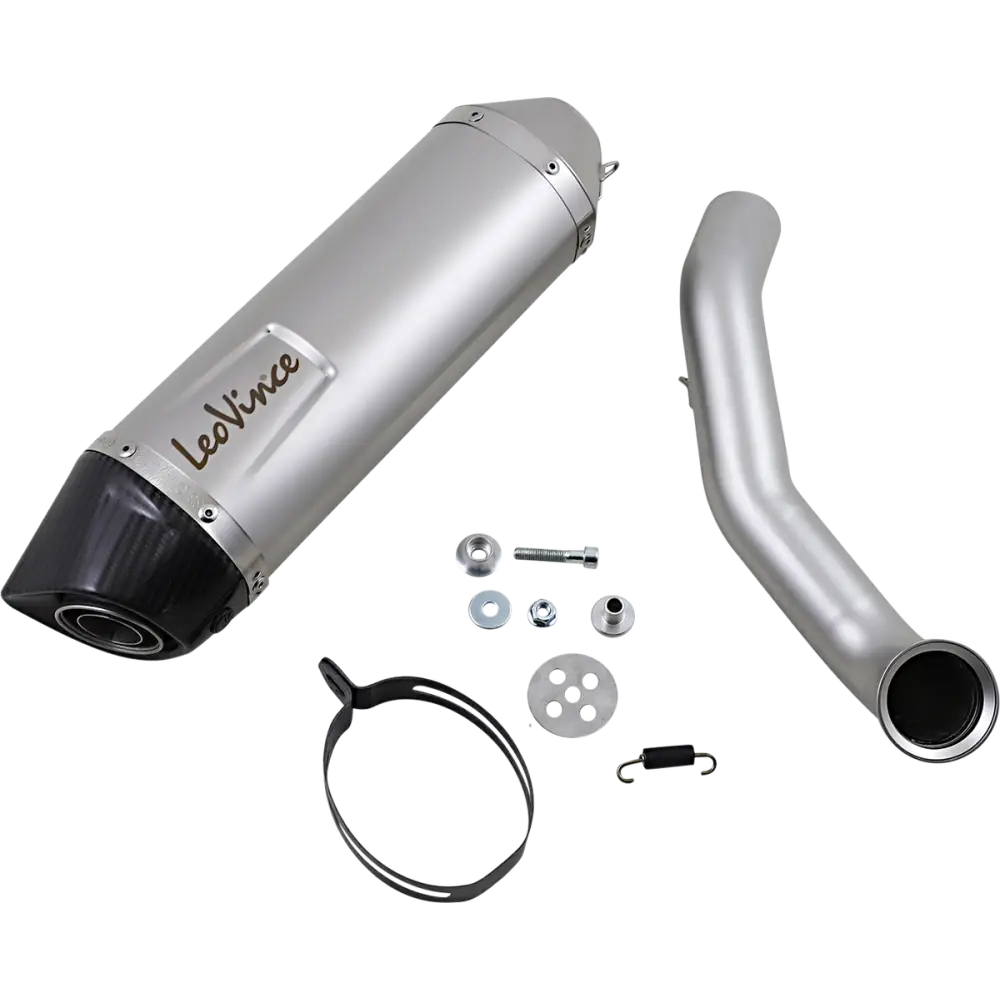 LEOVINCE LV One Evo Muffler - Stainless Steel 14302EU - E X Haust Group