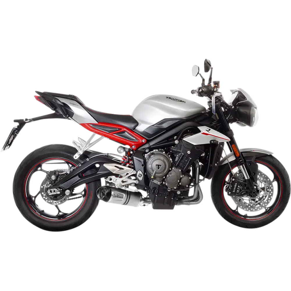 LEOVINCE LV One Evo Muffler - Stainless Steel - Street Triple 765 14288EU - E X Haust Group