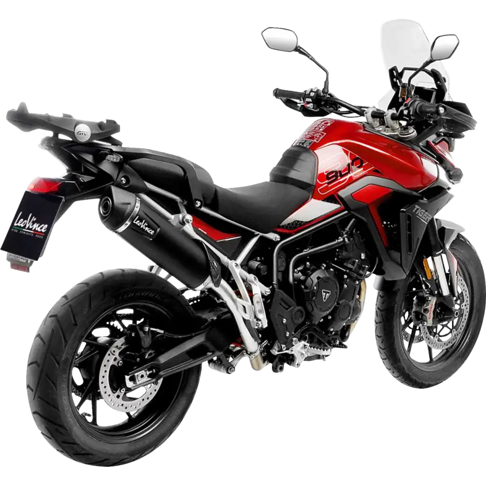 LEOVINCE LV One EVO Slip-On Muffler - Black Edition - Tiger 900 14450EBU