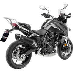 LEOVINCE LV One EVO Slip-On Muffler - Black - Stainless Steel 14446EBU - E X Haust Group