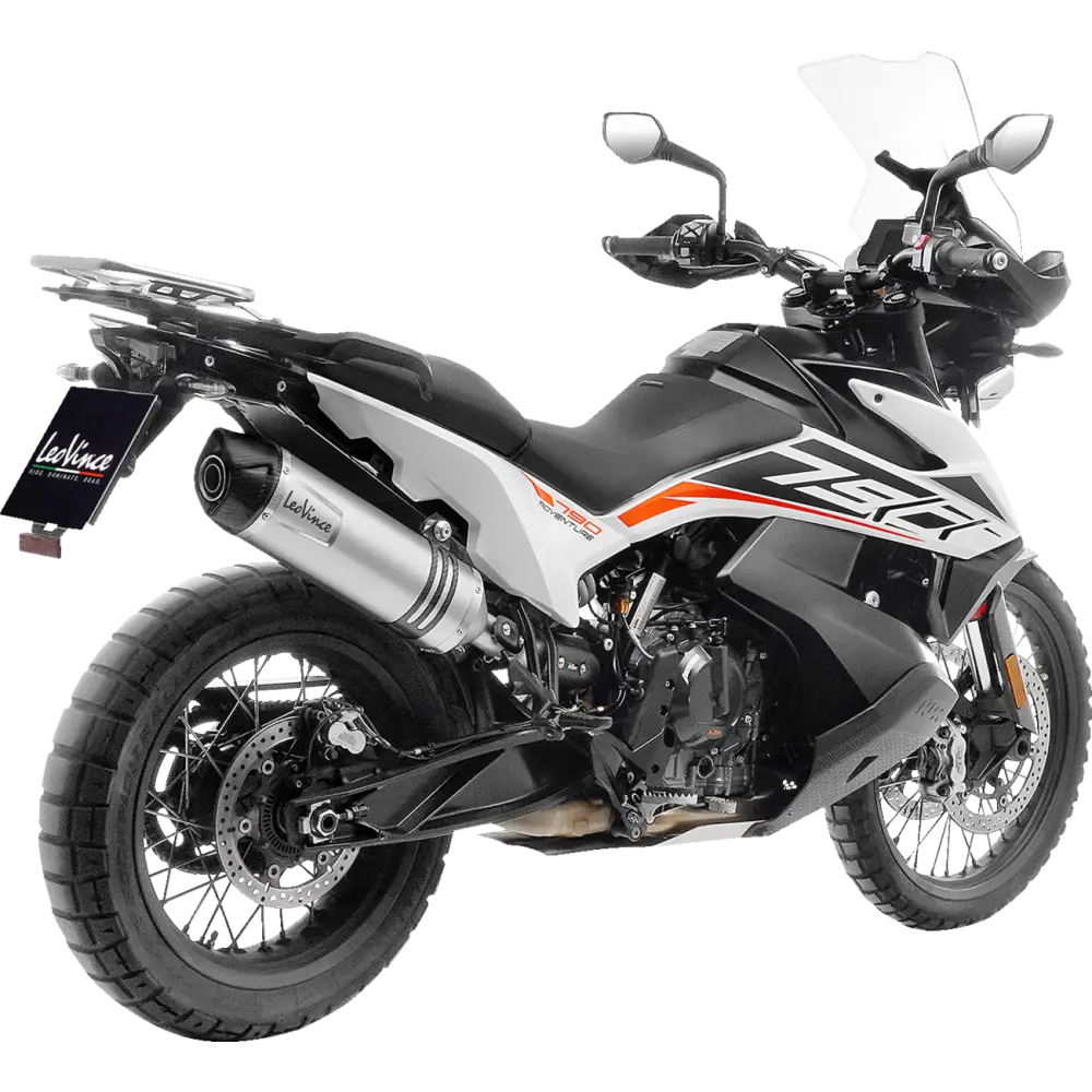 LEOVINCE LV One EVO Slip-On Muffler - Silver 14414EU - E X Haust Group