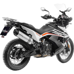 LEOVINCE LV One EVO Slip-On Muffler - Silver 14414EU - E X Haust Group