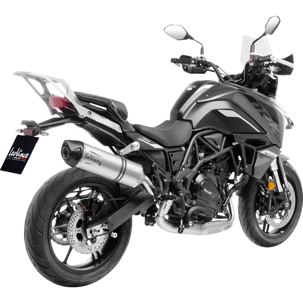 LEOVINCE LV One EVO Slip-On Muffler - Silver - Stainless Steel 14446EU - E X Haust Group