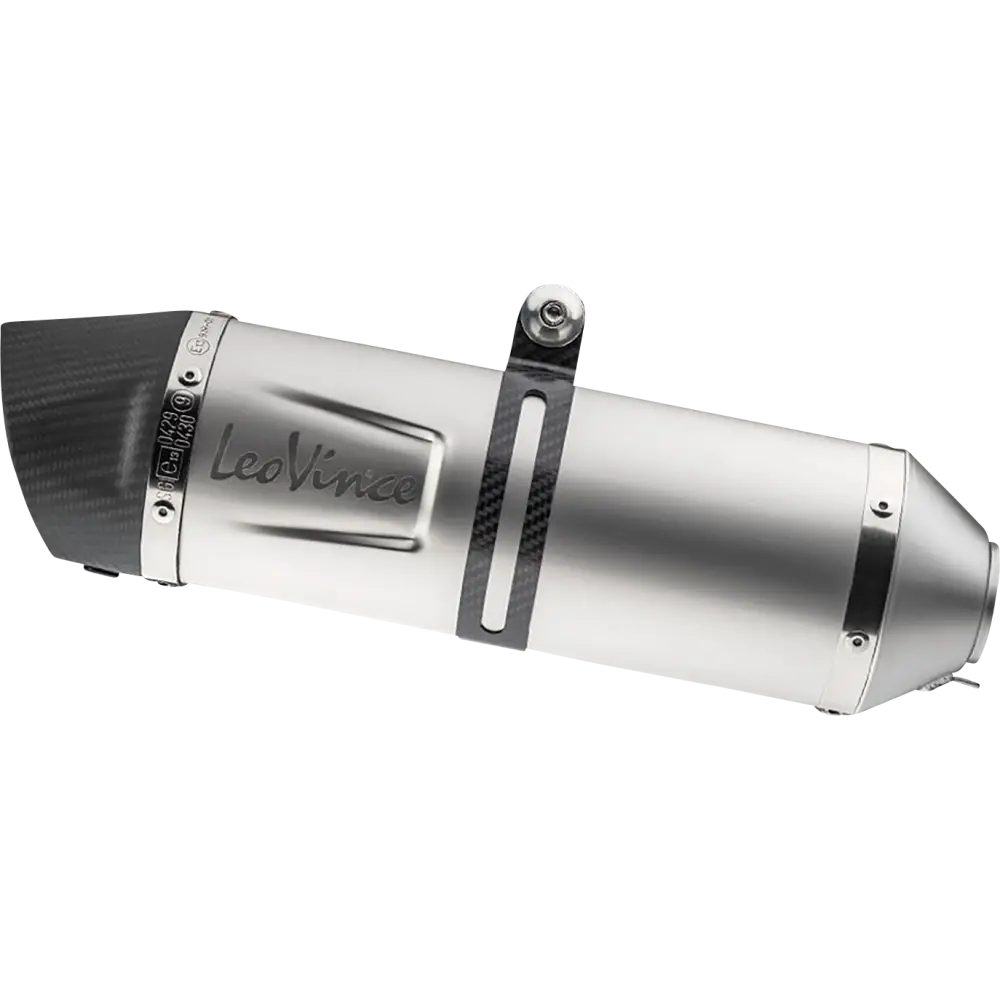 LEOVINCE LV One Evo Slip-On Muffler - Stainless Steel 14383EU - E X Haust Group
