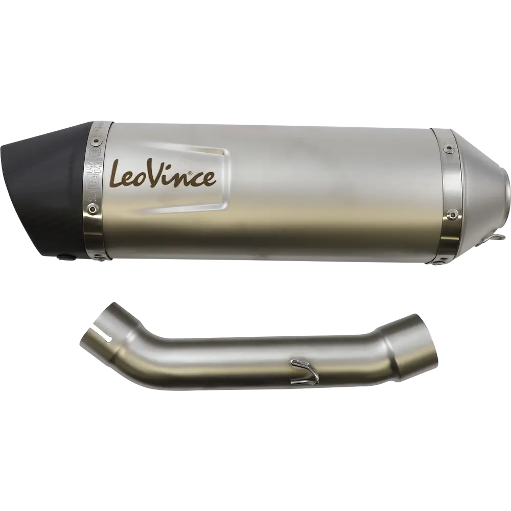 LEOVINCE LV One EVO Slip-On Muffler - Stainless Steel 14393EU - E X Haust Group