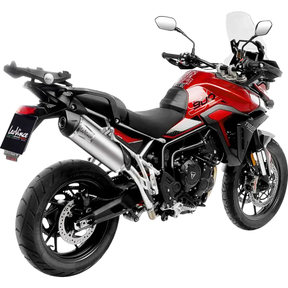 LEOVINCE LV One EVO Slip-On Muffler - Stainless Steel - Tiger 900 14450EU