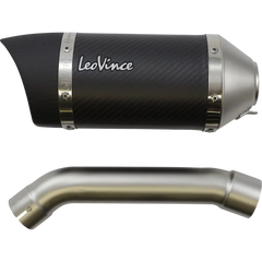 LEOVINCE LV Pro Slip-On Muffler - Carbon Fiber 14396EU - E X Haust Group