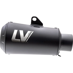 LEOVINCE Universal LV-10 Slip-On Muffler - Full Black 9746FBU - E X Haust Group