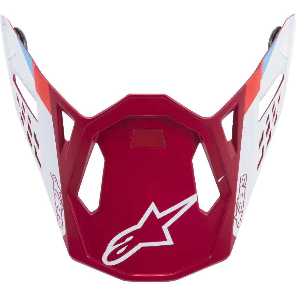 M8 Contact Helmet Visor Red/White