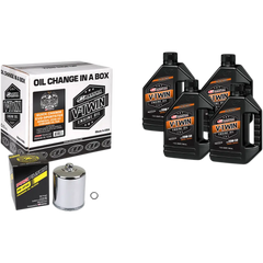MAXIMA RACING OIL Evo/XL Quick Oil Change Kit - Chrome Filter 90-069014PC