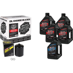 MAXIMA RACING OIL Sportster Synthetic 20W-50 Oil Change Kit - Black Filter 90-119015PB