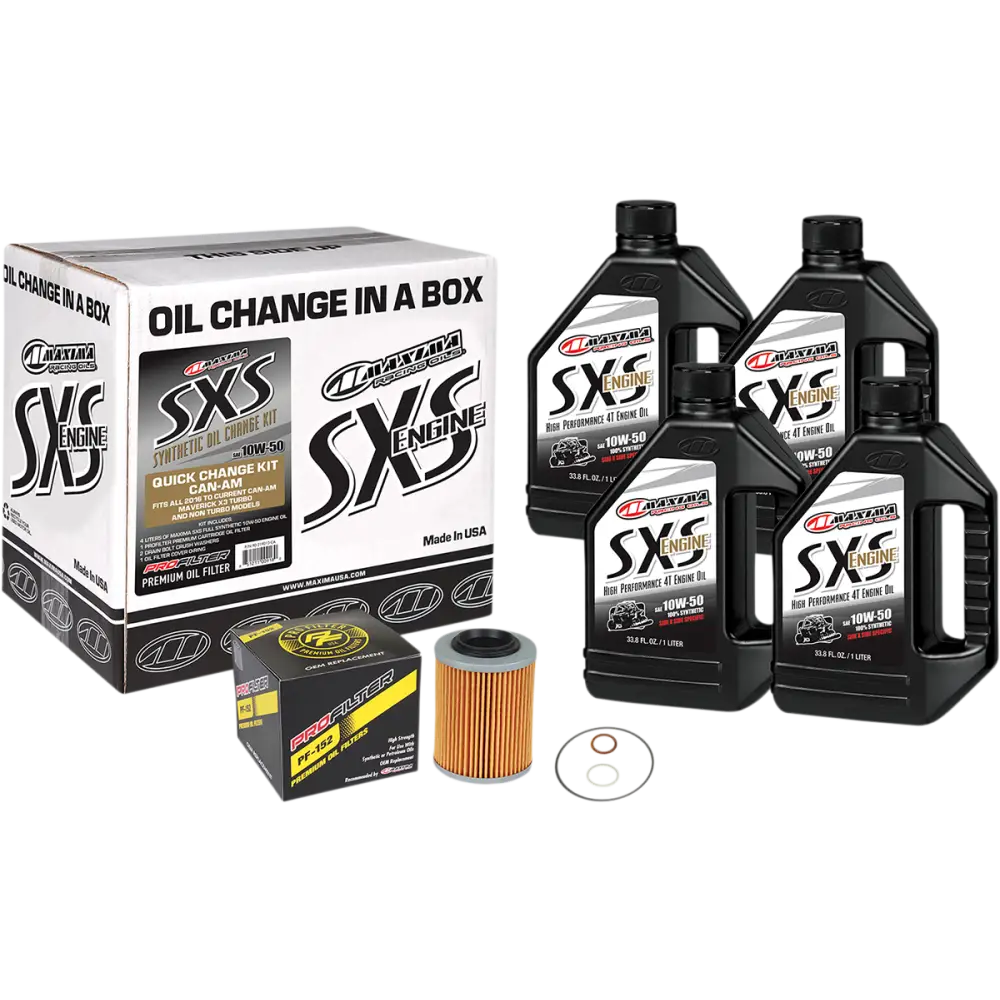 MAXIMA RACING OIL SXS Synthetic Oil Change Kit - Can-Am - 10W-50 90-219013-CA