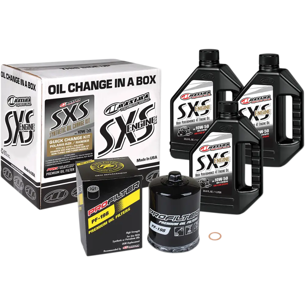 MAXIMA RACING OIL SXS Synthetic Oil Change Kit - Polaris - 10W-50 90-219013
