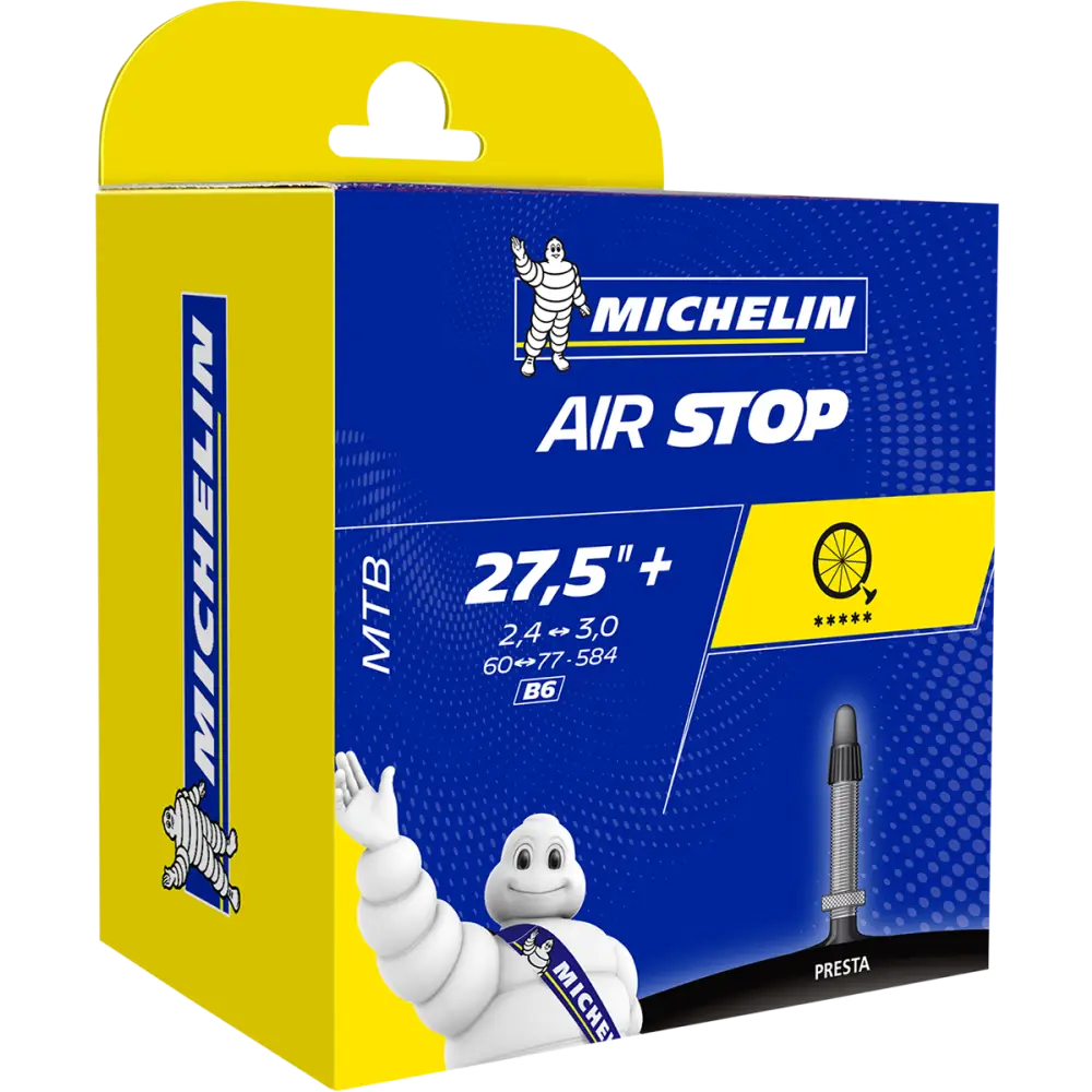 MICHELIN Air Stop Tube - 2.4"-3.0"x27.5" - Presta 40 mm 77989