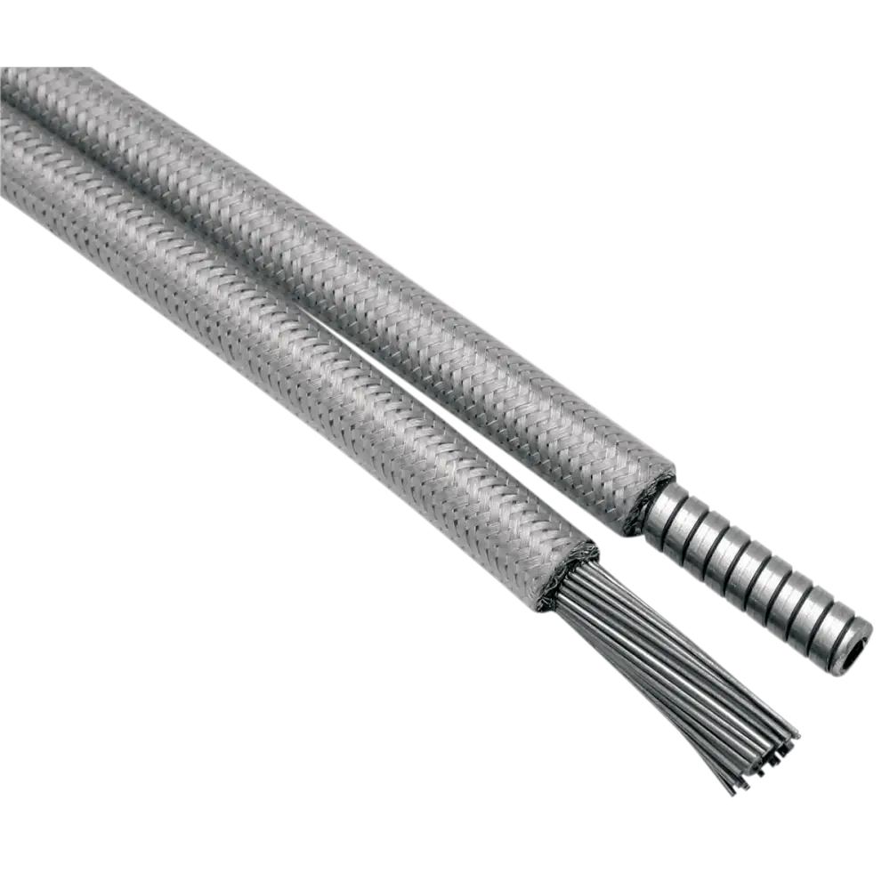 MOTION PRO Armor Coat Braided Stainless Steel Clutch Cable - Longitudinally Wound 67-0405