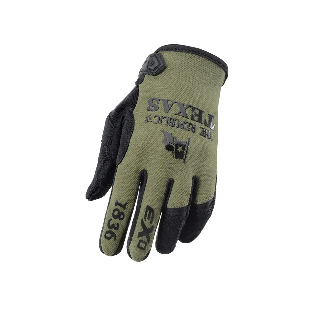 Moto Flex Gloves Lone Star Olive/Black Xl - Motorcycle Gloves
