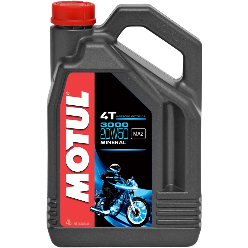 MOTUL 3000 Mineral 4T Engine Oil - 20W-50 - 1 U.S. gal. 107319