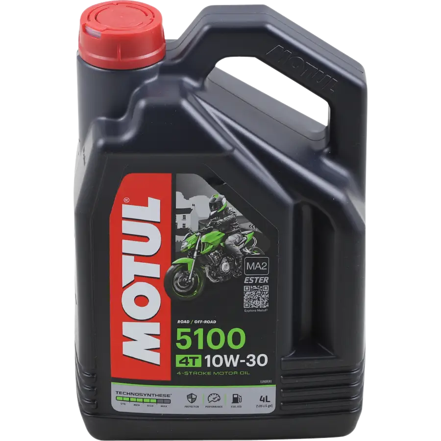 MOTUL 5100 4T Synthetic Blend Oil - 10W-30 - 4L 104063 - Lubricant Group