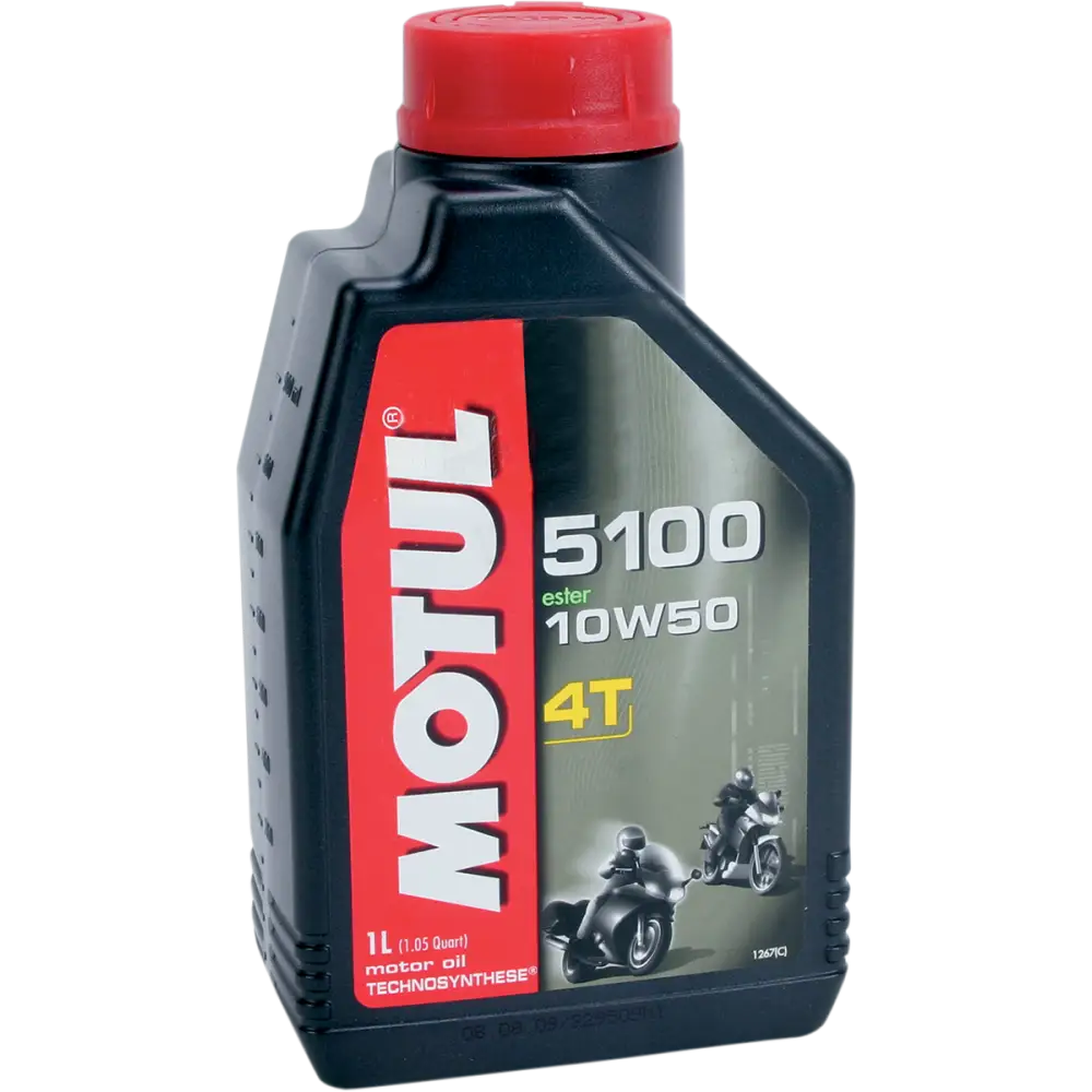 MOTUL 5100 4T Synthetic Blend Oil - 10W-50 - 1L 104074 - Lubricant Group