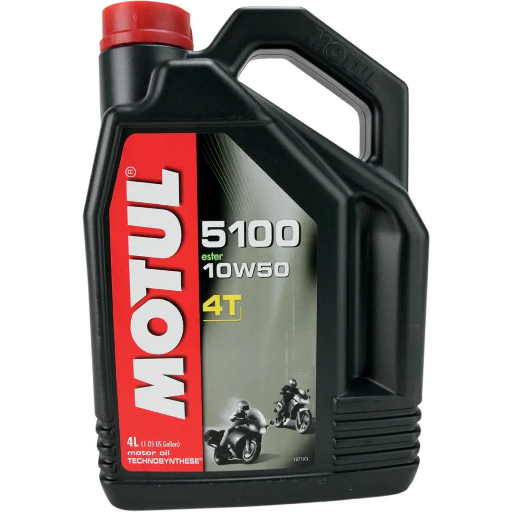 MOTUL 5100 4T Synthetic Blend Oil - 10W-50 - 4L 104076 - Lubricant Group