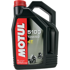 MOTUL 5100 4T Synthetic Blend Oil - 10W-50 - 4L 104076 - Lubricant Group