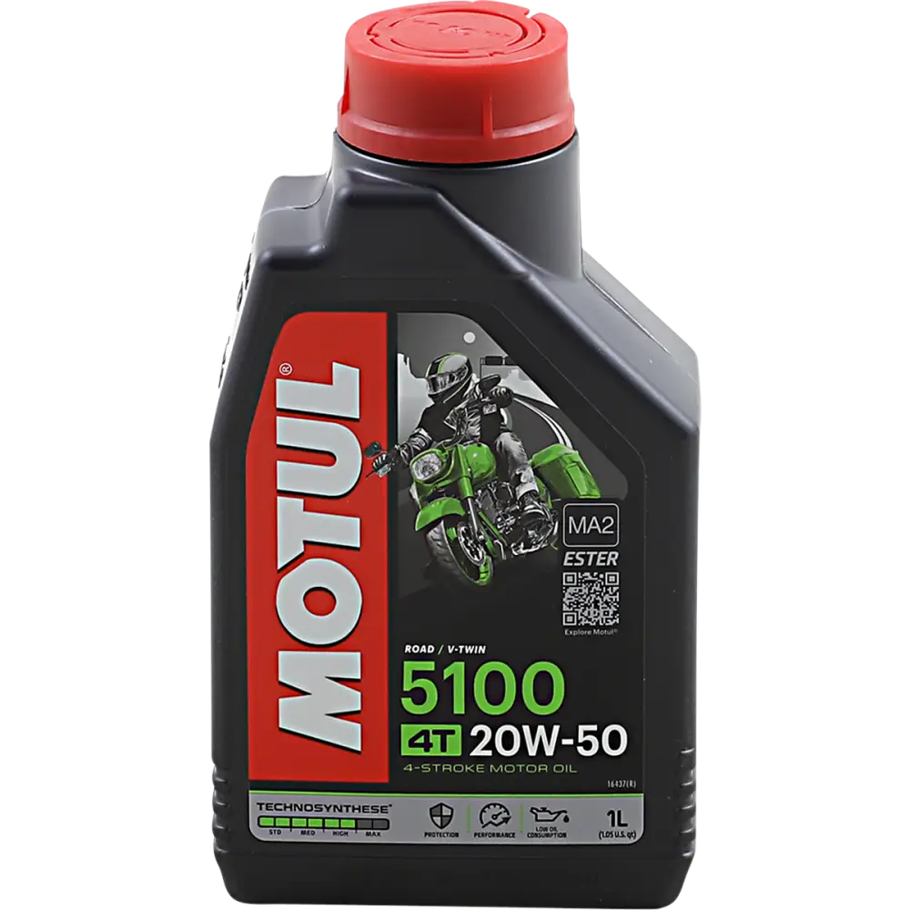 MOTUL 5100 4T Synthetic Blend Oil - 20W-50 - 1L 109944 - Lubricant Group