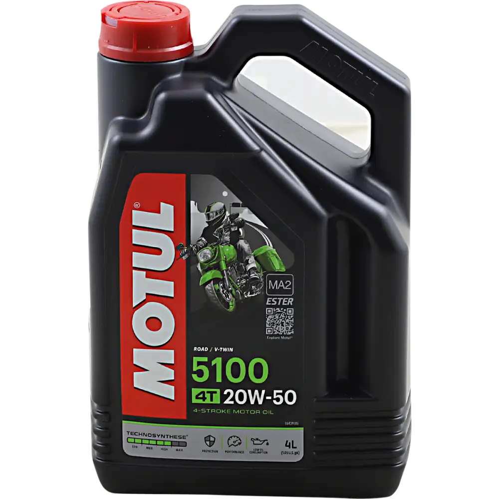 MOTUL 5100 4T Synthetic Blend Oil - 20W-50 - 4L 109945 - Lubricant Group