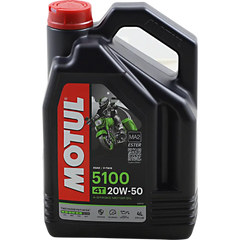 MOTUL 5100 4T Synthetic Blend Oil - 20W-50 - 4L 109945 - Lubricant Group