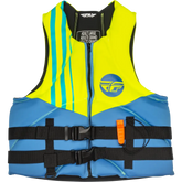 Neoprene Flotation Vest Blue/Hi Vis/Teal 3x