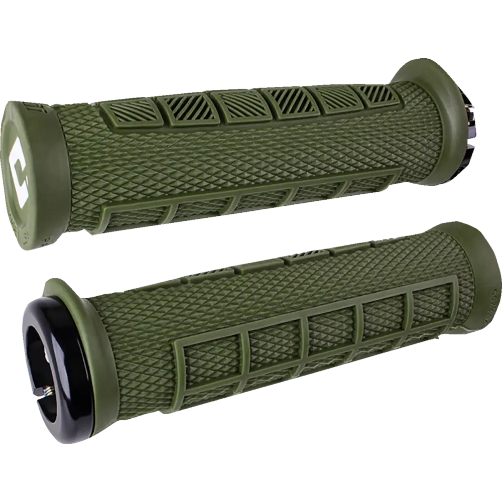 ODI Elite Pro v2.1 Grips - Lock-On - 130 mm - Army Green D33EPAG-B