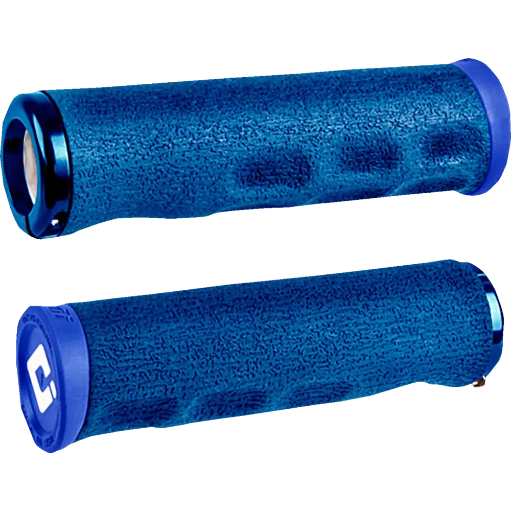 ODI F-1 Series v2.1 Grips - Lock-On - Tinker Juarez Signature Dread Lock - Blue D36DLU-U