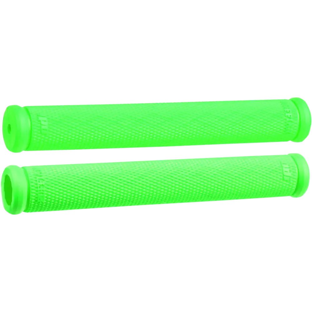 ODI Grips - Ruffian - 8" - Snow - Bright Green N01RFFN