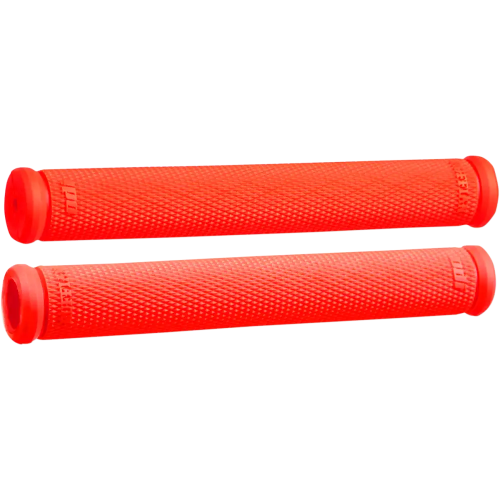 ODI Grips - Ruffian - 8" - Snow - Fluorescent Red N01RFFR