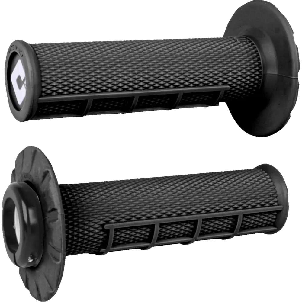 ODI Half Waffle v2.1 Lock-On Grips - ATV/MX - Black/Black J33HWB-B