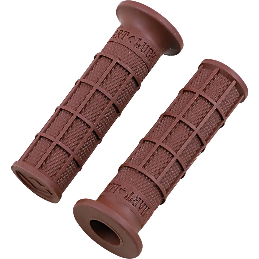 ODI Hart-Luck Signature Full-Waffle Slip-On Grips - Brown V02FWBN